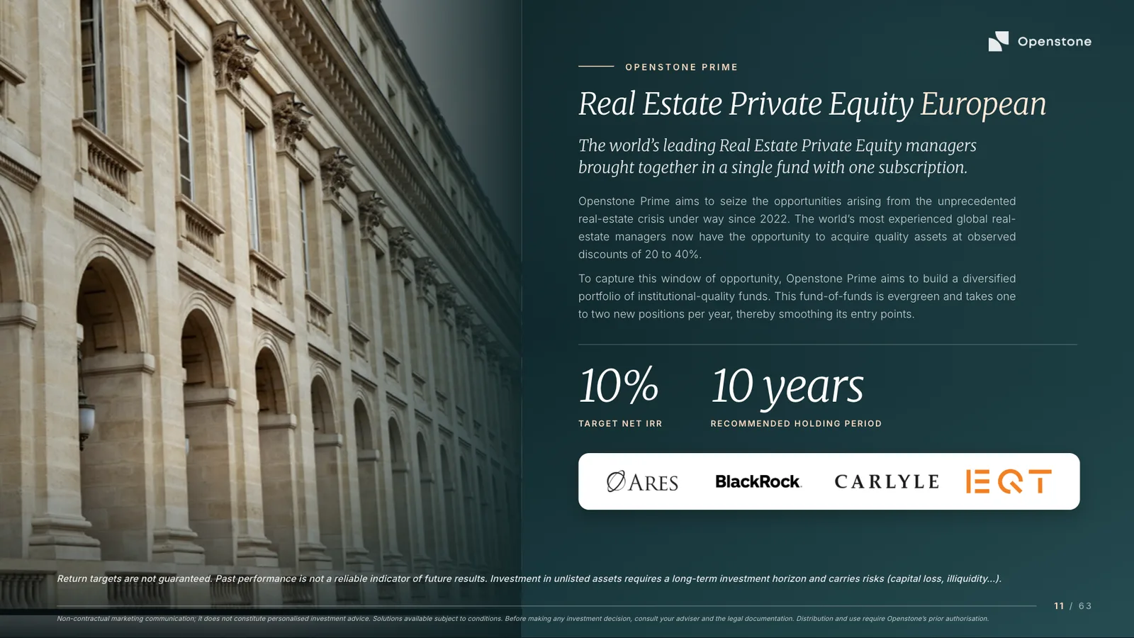 Openstone corporate presentation, English edition, slide 11
